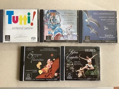 CD-Paket  5 Stück Reference Recordings Delibes  ,Rachmaninoff,Respighi ,Sampler - Bild 1 von 2