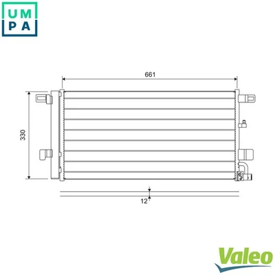 CONDENSER AIR CONDITIONING 822650 FOR AUDI A4/B9/Allroad A5/Sportback A6/C8 2.0L - Image 1 of 4