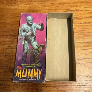 Vintage 1963 Aurora The Mummy Model Monster BOX ONLY 427-98 Universal Pictures - Picture 1 of 8