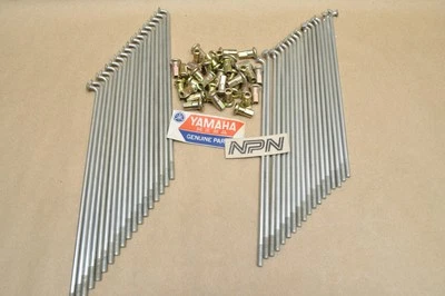 NOS Yamaha DT1 DT2 DT3 RT1 RT2 RT3 Front Wheel Spoke & Nipple Set 214-25104-00 Foto 1 de 4