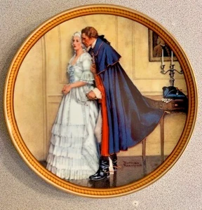 Norman Rockwell's "The Unexpected Proposal" Decorative Plate - Bradford Exchange - Picture 1 of 16