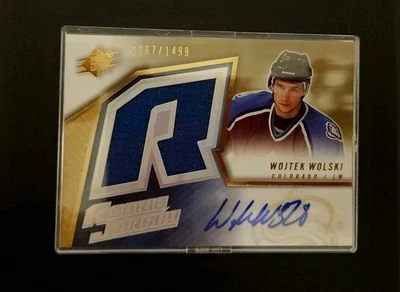 2005-06 SPx - Rookie Jersey Wojtek Wolski #267 /1499 (AU, MEM, RC) - Image 1 of 2