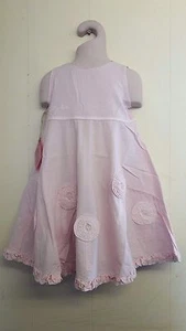 Wunderschönes rosa Lutscher-Design Baumwollkleid von Lily Rio - Alter 2 Jahre - neu mit Etikett! - Bild 1 von 4