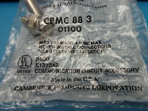 (1) CONECTOR CAMBRIDGE CPMC883 CPMC 88 3 ENCHUFE COAXIAL BNC 75 OHM 8281 - Imagen 1 de 2