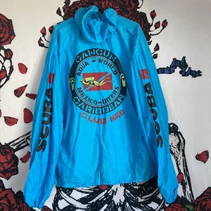 VTG 80's 90's Aqua-World Mexico Divers Club Med Scuba Cancun Caribbean Shirt XL - Picture 1 of 4