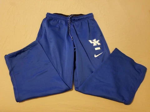 Mens Nike Kentucky Wildcats Pants L Large Blue Athletic Gym Workout Cover
