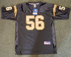 Camiseta Shawne Merriman Chargers Headstock NOS Reebok On Field Stitched 52 - Imagen 1 de 4