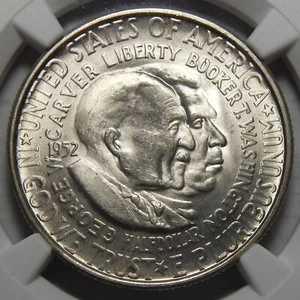 1952-S NGC MS67 WASHINGTON-CARVER HALF DOLLAR SILVER COMMEMORATIVE - Picture 1 of 4