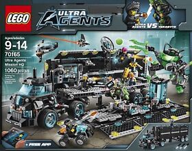 LEGO 70165 ULTRA AGENTS MISSION HQ, AGES 9-14, 1060 PCS,"RARE" NEW~IN~BOX!!