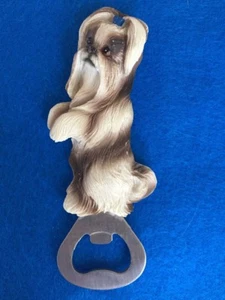 Shih Tzu Resin/Metal Magnetic Bottle Opener ~NEW~ - Picture 1 of 6