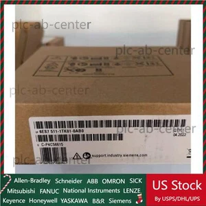 New Siemens 6ES7 511-1TK01-0AB0 6ES7511-1TK01-0AB0 S7-1500T, CPU 1511T-1 PN - Picture 1 of 3