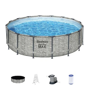 Bestway Steel Pro MAX 16ft Round Above Ground Pool Set with 3 Layer Liner (Used) - Picture 1 of 10