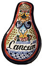 SPOON REST CANCIUM MEXICAN HANDPAINTED MULTICOLOURED HANDCRAFTED ITS SIGNED