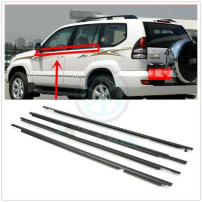 4x Weatherstrip Moulding Trim j For Toyota Land Cruiser Prado Lexus GX470  03-09 — 第 1/4 张图片