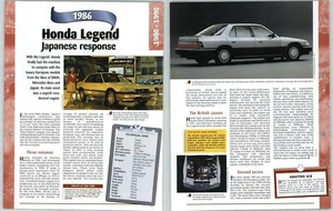 Honda Legend - 1980/1990 A Century Of Cars - Hachette Page - Picture 1 of 1