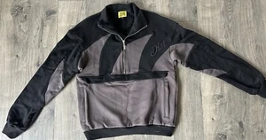 Diet Starts Monday Designer Men’s Sweater Size Small Black/Gray Quarter Zip - Picture 1 of 9