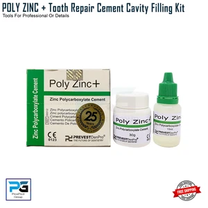 Polyzinc+® Superior Strong Teeth Repair fix Permanent Cement Cavity Filling Kit - Picture 1 of 10