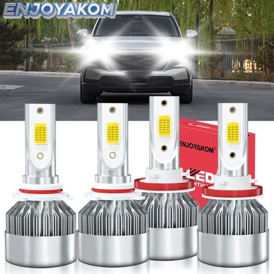 Kit de bombillas LED blancas 6000K combo haz alto bajo para Honda CR-V 2015-2021 Foto 1 de 4