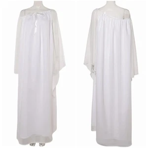 Cosplay Star Wars Padmé Amidala White Dress Gown Sleepwear Halloween Costumes - Picture 1 of 7