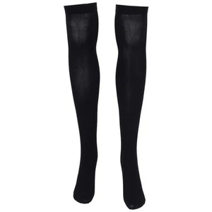 1X(Paar schwarze modische einfache Einfarbig Overknee Struempfe fuer Fraue1410 - Bild 1 von 7