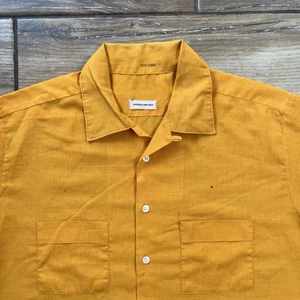 Vintage Unbranded Loop Collar Polycotton Blend Button Front shirt XL - Picture 1 of 14