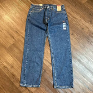 Levi's 505 Herren blau 5 Taschen Design normale Passform gerades Bein Jeans Größe 34 x 29 - Bild 1 von 13