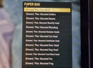 Fallout 76 Xbox Items! All 34 Mounted Head Plans! - Picture 1 of 1
