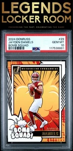 2024 Panini Donruss Bomb Squad #29 Jayden Daniels PSA 10 - Picture 1 of 2