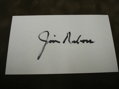 AUTHENTIC AUTOGRAPH **JIM NABORS** C.O.A Cover