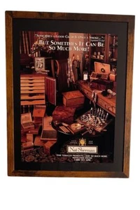 Nat Sherman Fine Tobacco Cigar Vintage Advertisement Framed Ready To Use Hang - Picture 1 of 3