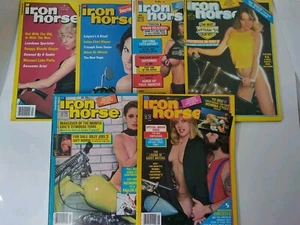 LOT (6) IRON HORSE Magazines 1984 Motorcycles vtg bikes - Picture 1 of 8