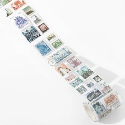 Vintage Natural Stamps Washi Tape Junk Journals Card DIY Scrapbooking Stickers - Image 1 of 4