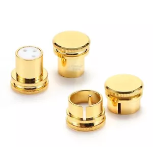 1 pieza Cubierta protectora de enchufe de audio RCA chapada en oro XLR macho hembra - Imagen 1 de 9