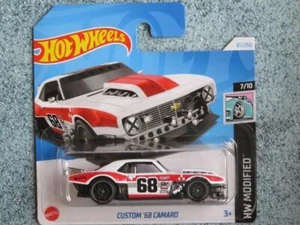 Hot Wheels H4HJ 081 CUSTOM 1968 chevy CAMARO white 2024 81/250 HJ Case - Picture 1 of 2