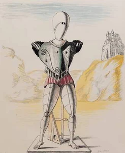 Il risveglio del Trovatore Giorgio De Chirico Opera LITOGRAFIA Ed Limitata +Corn - Foto 1 di 1