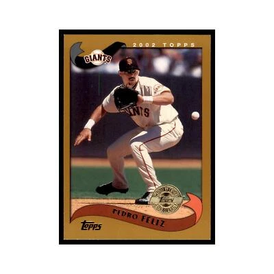 Tarjetas de béisbol 2002 Topps Home Team Advantage Pedro Feliz #569 Foto 1 de 3