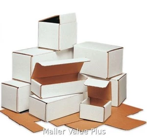 50 - 4 x 3 x 3 White Corrugated Shipping Mailer Packing Box Boxes - Picture 1 of 1