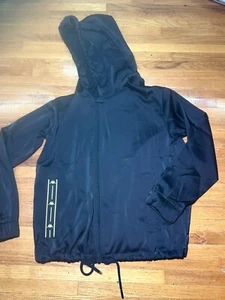 KAPPA Black Frat Track Full Zip Jacket Men's Large - Picture 1 of 5