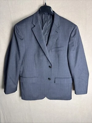 AMERICAN LIVING серый в полоску спортивное пальто мужчин 42S 100% шерсти две кнопки - Изображение 1 из 4