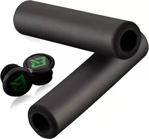 ROCKBROS 2pcs Bike Sponge Grips Shockproof Black Bicycle Handlebar Cycling Grips - Picture 1 of 8