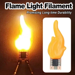 3v Led Flame Light 0.5w 20ma 2200k Cob Chip Candle Accessories Flickering Fire - Picture 1 of 10