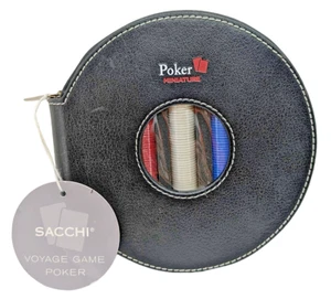Miniatur Poker Taschen Set in 5,5" Tragetasche, Neu mit Etikett - Bild 1 von 4