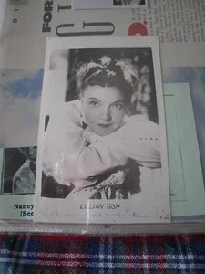 POSTAL FOTOGRÁFICA FIRMADA POR LILLIAN GISH - Imagen 1 de 4