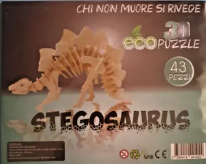 Stegosaurus - Chi No Muere Si Revisa - Modelo - Eco Puzzle 3D - Nuevo - Imagen 1 de 2
