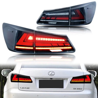 Luces traseras LED para Lexus IS250 IS350 ISF 2006-2013 luces traseras secuenciales Foto 1 de 4
