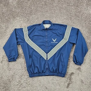 US Air Force Jacket Mens Small Blue Physical Training Uniform PTU Military - Picture 1 of 10
