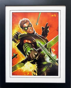 Póster de cómic mate enmarcado personalizado DC "Green Arrow Vol 5 #1" JT KRUL JURGENS - Imagen 1 de 4
