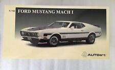 AUTOart 1:18 1971 Ford Mustang Mach 1 WHITE - 72824  - NEW & RARE!