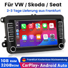 Carplay Android 12 car radio DAB + GPS Navi SWC BT for VW GOLF 5 6 Touran Polo 6R