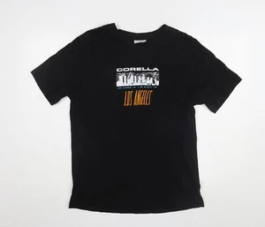 Camiseta para hombre Corella negra con estampado gráfico S - Imagen 1 de 12